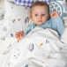 Capa Duvet para Edredom de berço e mini cama percal 200 Fios 100% Algodão Estampado Pequeno Navegante - Constantini Baby