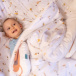 Capa Duvet para Edredom de berço e mini cama percal 200 Fios 100% Algodão Estampado Safari - Constantini Baby