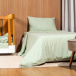 Capa Duvet para edredom de Solteiro Dupla face percal 200 fios 100% Algodão Liso Erva Doce - Constantini Baby