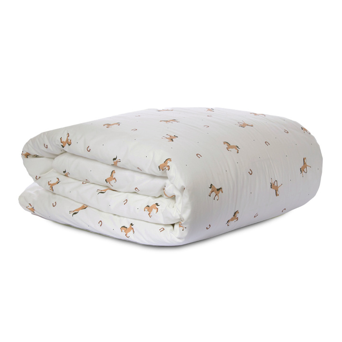 Capa Duvet para Edredom solteiro percal 200 Fios 100% Algodão estampado Cavalinho  - Constantini Baby