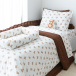 Capa Duvet para Edredom solteiro percal 200 Fios 100% Algodão estampado Ursinho  - Constantini Baby
