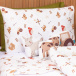 Capa Duvet para Edredom solteiro percal 200 Fios 100% Algodão Liso Estampado  Fazendinha - Constantini Baby