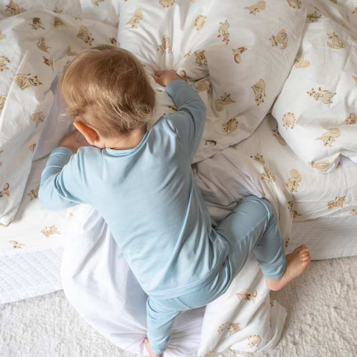 Capa Duvet para Edredom solteiro percal 200 Fios 100% Algodão Liso Estampado  Minha Gatinha - Constantini Baby