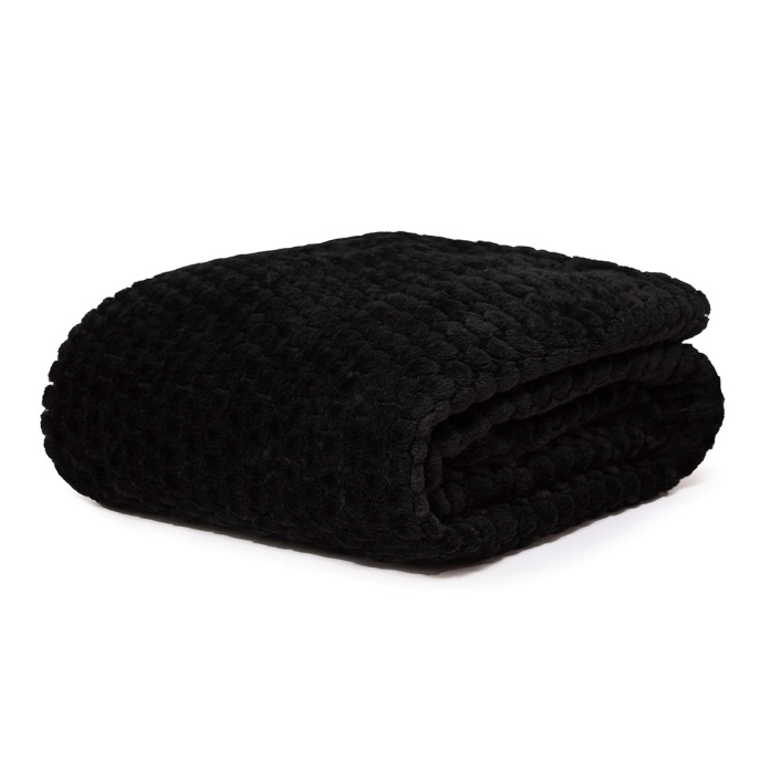 Cobertor Infantil aveludado com relevos manta soft touch flannel jaquard Preto - Constantini Baby