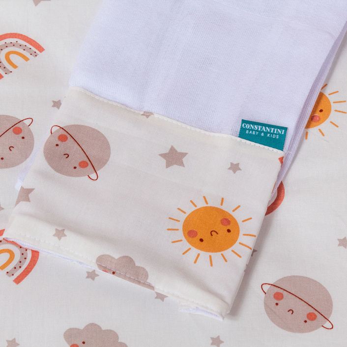 Conjunto 2 Fraldas de Ombro Percal 100% Algodão Sunshine - Constantini Baby