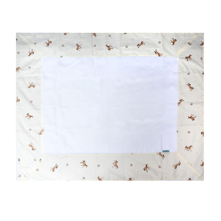 Cueiro flanelado infantil Percal 100% Algodão Cavalinho - Constantini Baby