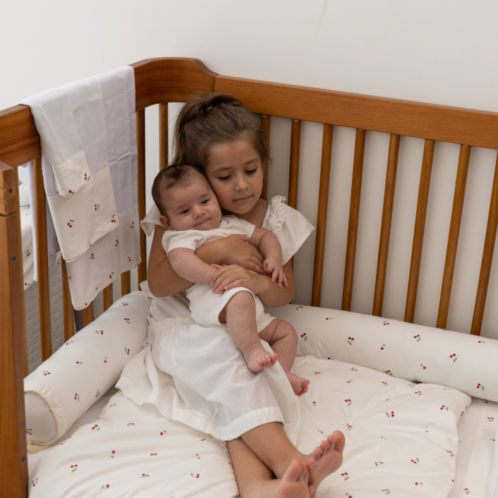 Cueiro flanelado infantil Percal 100% Algodão Cerejinha - Constantini Baby