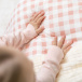 Edredom Dupla Face Berço/Mini Cama Percal 100% Algodão Xadrez Rosê - Constantini Baby