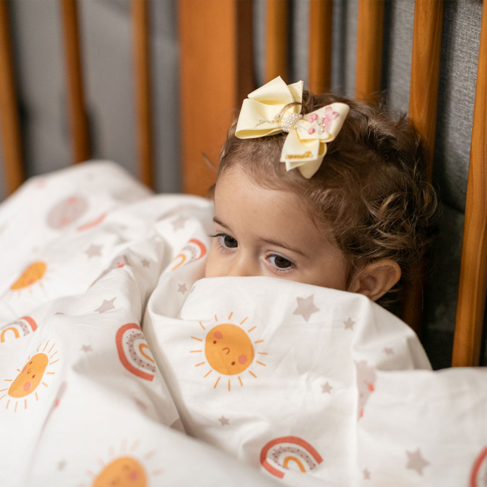 Edredom Dupla Face Solteiro Percal 100% algodão Sunshine - Constantini Baby
