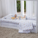 Edredom Dupla Face Mini Cama Montessoriano Percal 100% Algodão Boho Safari - Constantini Baby