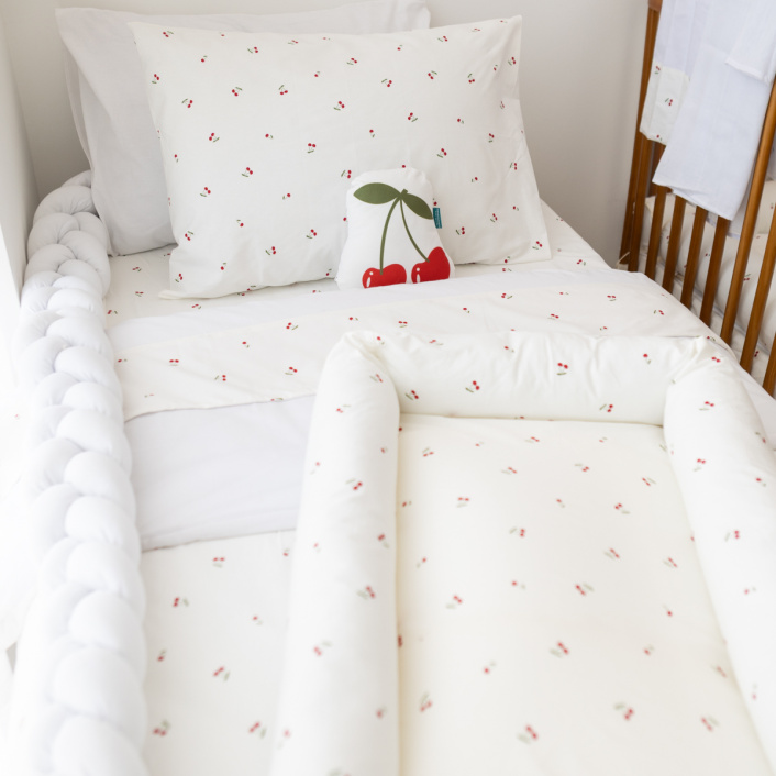 Fronha Avulsa 30x40cm 100% Algodão Percal 200 Fios Cerejinha - Constantini Baby