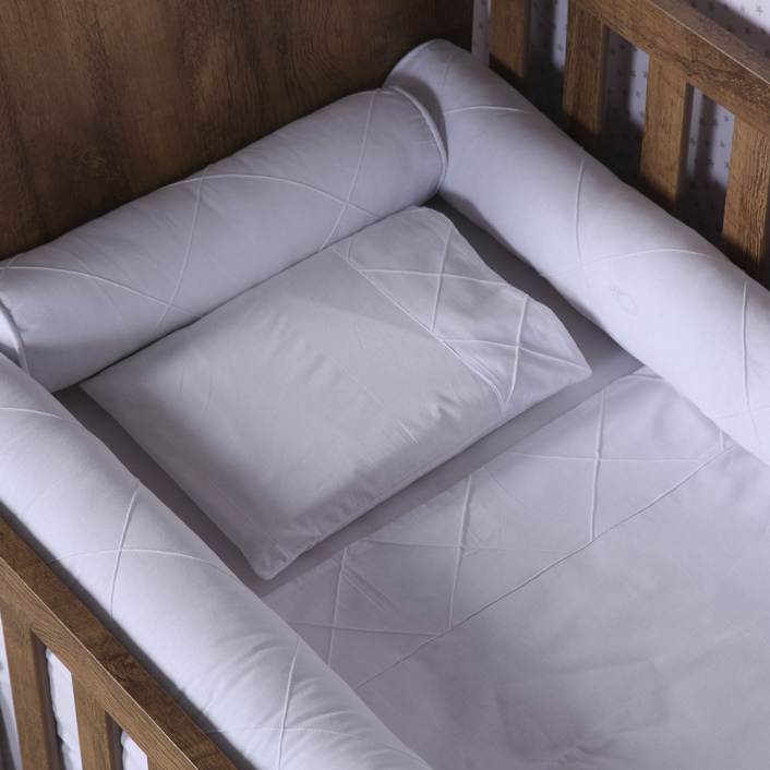 Fronha Avulsa 30x40cm 100% Algodão Percal 200 Fios Liso White - Constantini Baby