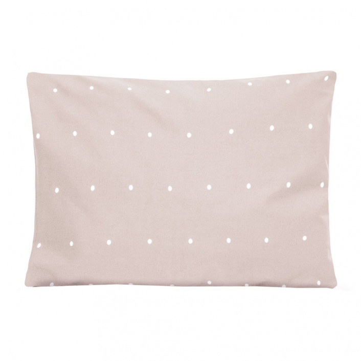 Fronha Avulsa 30x40cm 100% Algodão Percal 200 Fios estampado Poá Rose - Constantini Baby