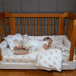 Jogo de Lençol 2 Peças Mini Cama Percal 200 Fios 100% Algodão Minha Gatinha - Constantini Baby
