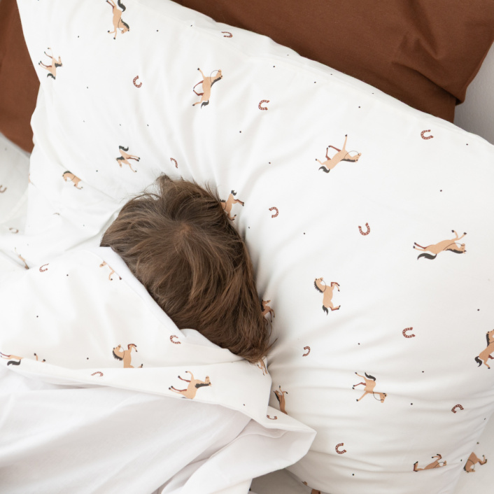 Jogo de Lençol 2 Peças Solteiro Percal 200 Fios 100% Algodão Cavalinho - Constantini Baby