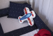 Jogo de lençol Montessoriano Mini Cama 3 Peças Percal 150 Fios 100% Algodão Poá Marinho - Constantini Baby
