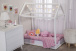 Jogo de lençol Montessoriano Mini Cama 3 Peças Percal 150 Fios 100% Algodão Xadrez Rosa - Constantini Baby