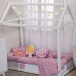 Jogo de lençol Montessoriano Mini Cama 3 Peças Percal 150 Fios 100% Algodão Xadrez Rosa - Constantini Baby
