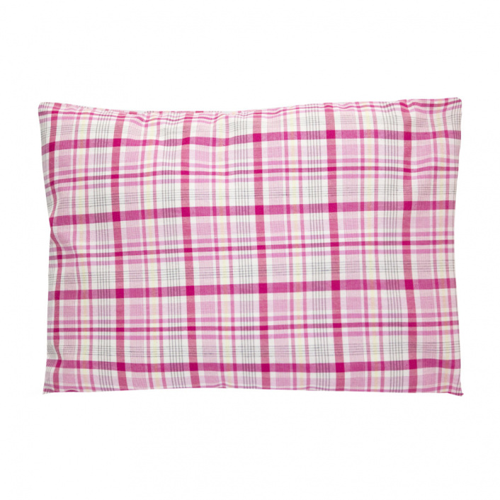 Jogo de lençol Montessoriano Mini Cama 3 Peças Percal 150 Fios 100% Algodão Xadrez Rosa - Constantini Baby