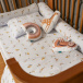 Jogo de lençol Montessoriano Mini Cama 3 Peças Percal 150 Fios 100% Algodão Boho Safari - Constantini Baby