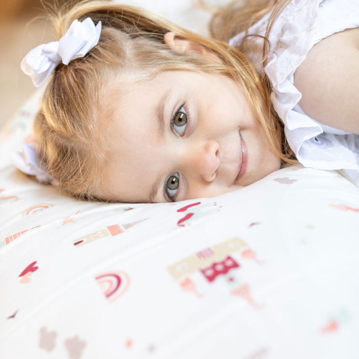Jogo de lençol Montessoriano Mini Cama 3 Peças Percal 150 Fios 100% Algodão Conto de Fadas - Constantini Baby