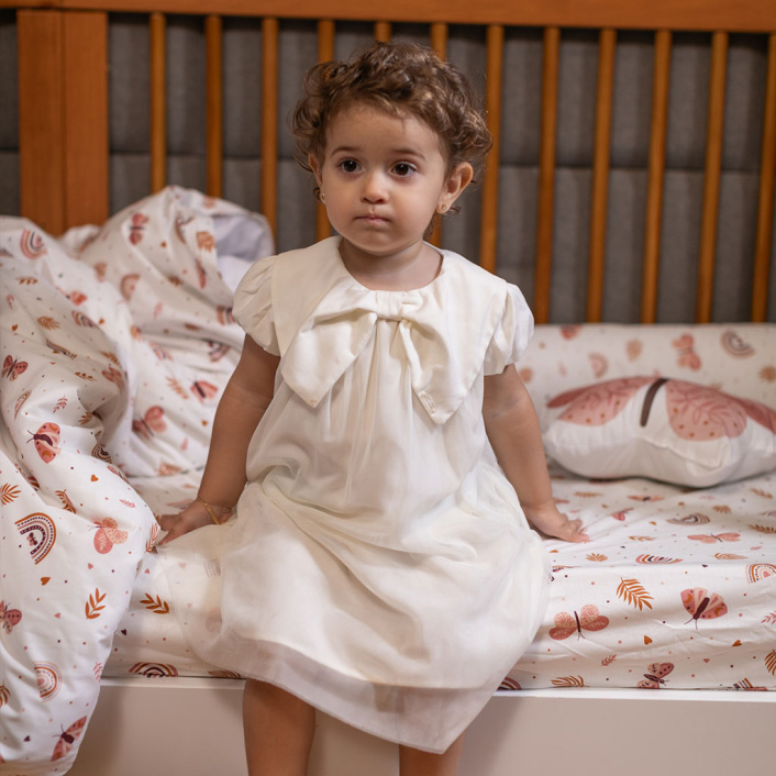 Jogo de lençol Montessoriano Mini Cama 3 Peças Percal 150 Fios 100% Algodão Hippie Chic - Constantini Baby
