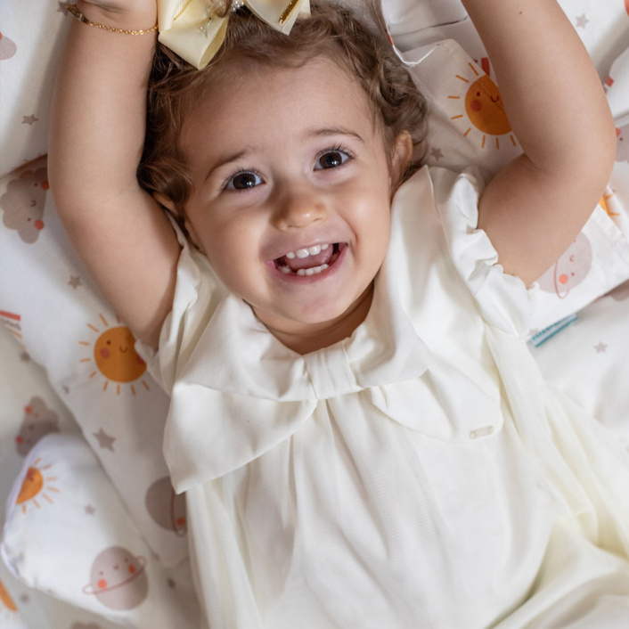 Jogo de lençol Solteiro 3 Peças Percal 150 Fios 100% Algodão Sunshine - Constantini Baby