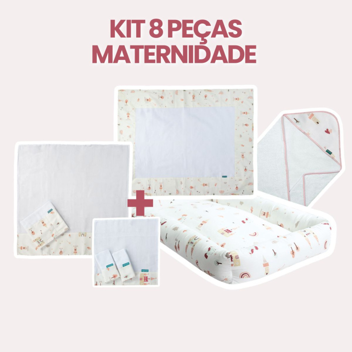 Kit 8 peças Maternidade - Conto de Fadas