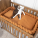 Edredom Berço Mini Cama (Capa Duvet + Refil) Dupla face percal 200 fios 100% Algodão Liso Caramelo - Constantini