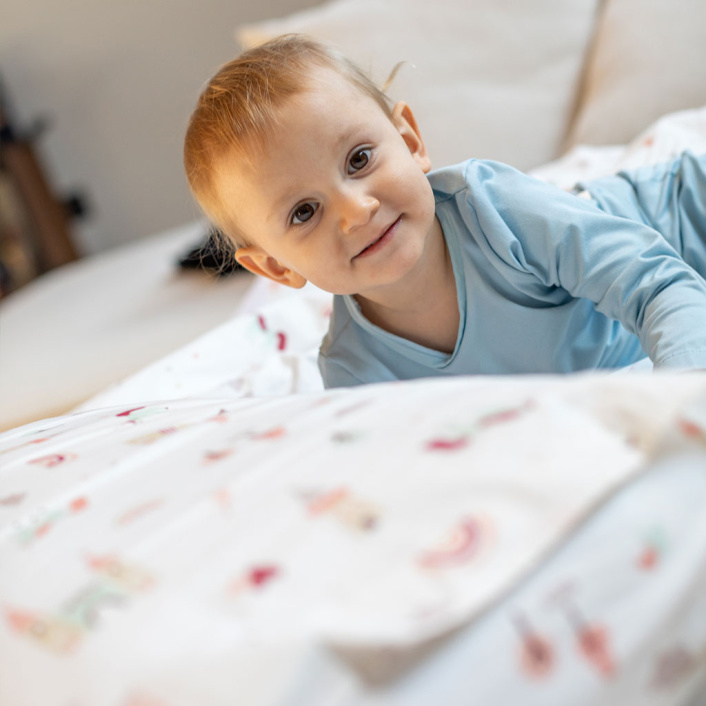 Kit Coordenado 3 Peças (Edredom + Fronha) Mini Cama Montessoriano Percal 100% Algodão Conto de Fadas - Constantini Baby