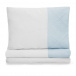 Kit Coordenado 4 Peças(Lençol 3 Peças + Edredom ) para Mini Cama Percal 100% Algodão Blue Azul - Constantini Baby
