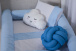 Kit Coordenado 4 Peças(Lençol 3 Peças + Edredom ) para Mini Cama Percal 100% Algodão Blue Azul - Constantini Baby