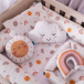 Kit Coordenado 5 Peças (Lençol 3 Peças + Edredom) para Berço Percal 100% Algodão Fazendinha - Constantini Baby
