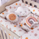 Kit Coordenado 5 Peças (Lençol 3 Peças + Edredom) para Berço Percal 100% Algodão Fazendinha - Constantini Baby