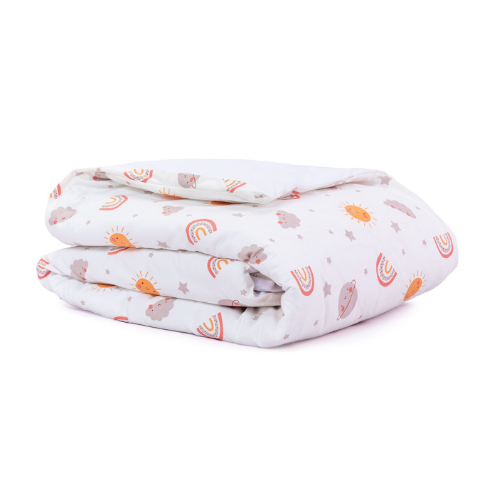 Kit Coordenado 5 Peças (Lençol 3 Peças + Edredom) para Berço Percal 100% Algodão Fazendinha - Constantini Baby