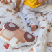 Kit Coordenado 5 Peças (Lençol 3 Peças + Edredom) para Berço Percal 100% Algodão Fazendinha - Constantini Baby