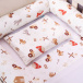 Kit Coordenado 5 Peças(Lençol 3 Peças + Edredom ) para Mini Cama Percal 100% Algodão Fazendinha - Constantini Baby