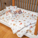 Kit Coordenado 5 Peças(Lençol 3 Peças + Edredom ) para Mini Cama Percal 100% Algodão Fazendinha - Constantini Baby