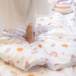 Kit Coordenado 5 Peças(Lençol 3 Peças + Edredom ) para Mini Cama Percal 100% Algodão Sunshine - Constantini Baby
