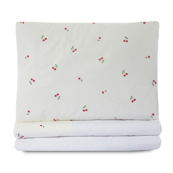 Kit Coordenado básico para Mini Cama 5 Peças Percal 100% Algodão Cerejinha - Constantini Baby