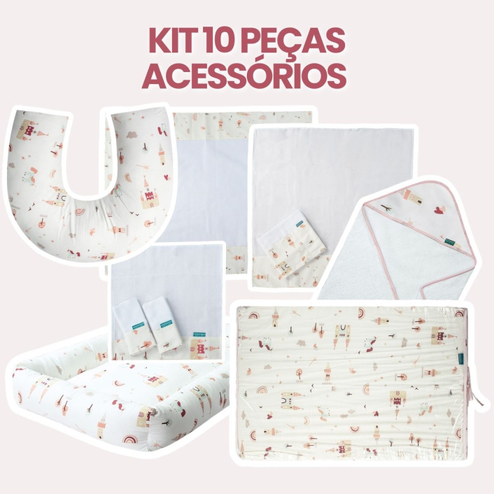 Kit de acessorios 10 peças - Conto de fadas