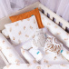 Kit de Capas de Rolinho para Berço 4 Peças Percal 100% Algodão Estampado Minha Gatinha - Constantini Baby