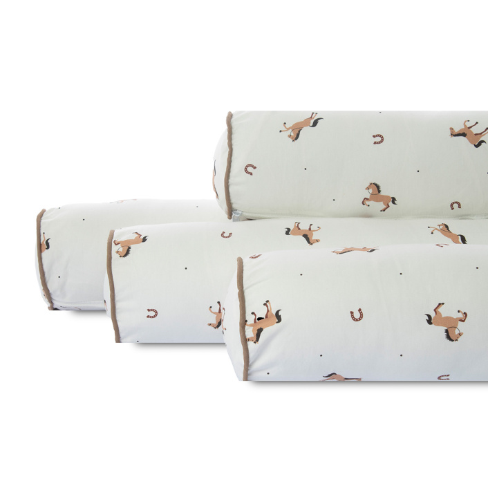 Kit de Capas de Rolinho para Mini Cama 4 Peças Percal 100% Algodão Cavalinho - Constantini Baby