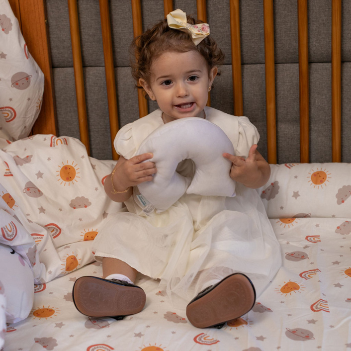 Kit de Capas de Rolinho para Mini Cama 4 Peças Percal 100% Algodão Sunshine - Constantini Baby