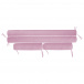Kit de Capas de Rolinho para Mini Cama 4 Peças Percal 100% Algodão Liso Rosa - Constantini Baby