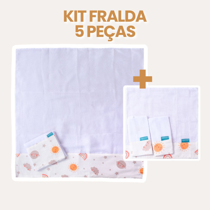 Kit de fralda 5 peças - Sunshine