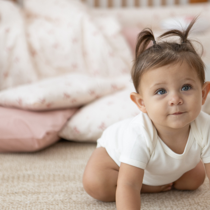 Kit de Mini Cama Montessoriano 100% Algodão 15 peças Lacinho Baby - Constantini Baby