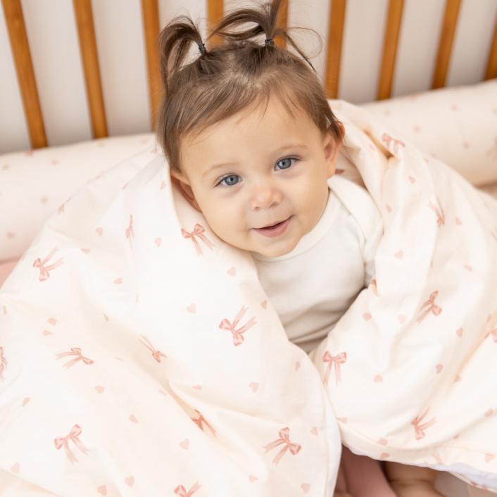 Kit de Mini Cama Montessoriano 100% Algodão 15 peças Lacinho Baby - Constantini Baby