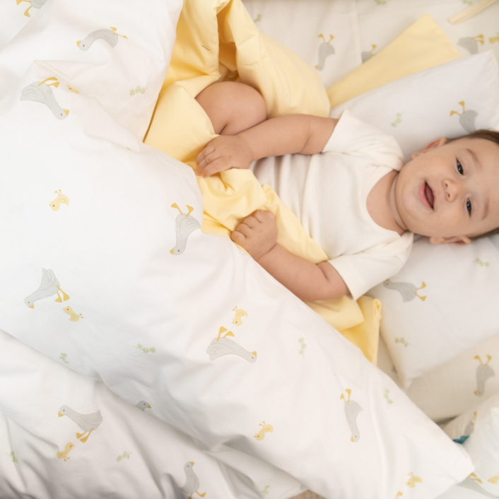 Kit de Mini Cama Montessoriano 100% Algodão 15 peças Patinho - Constantini Baby