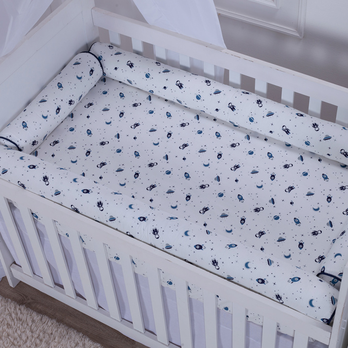 Kit de Mini Cama Montessoriano 100% Algodão 15 peças Space - Constantini Baby